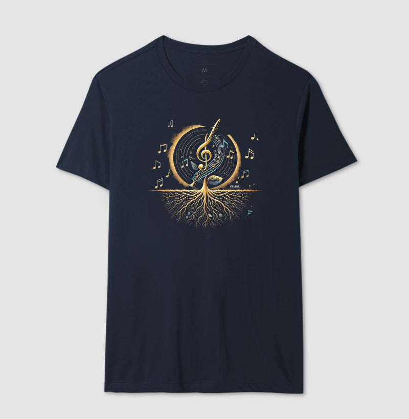 Semente Musical - Camiseta confort masculina e feminina