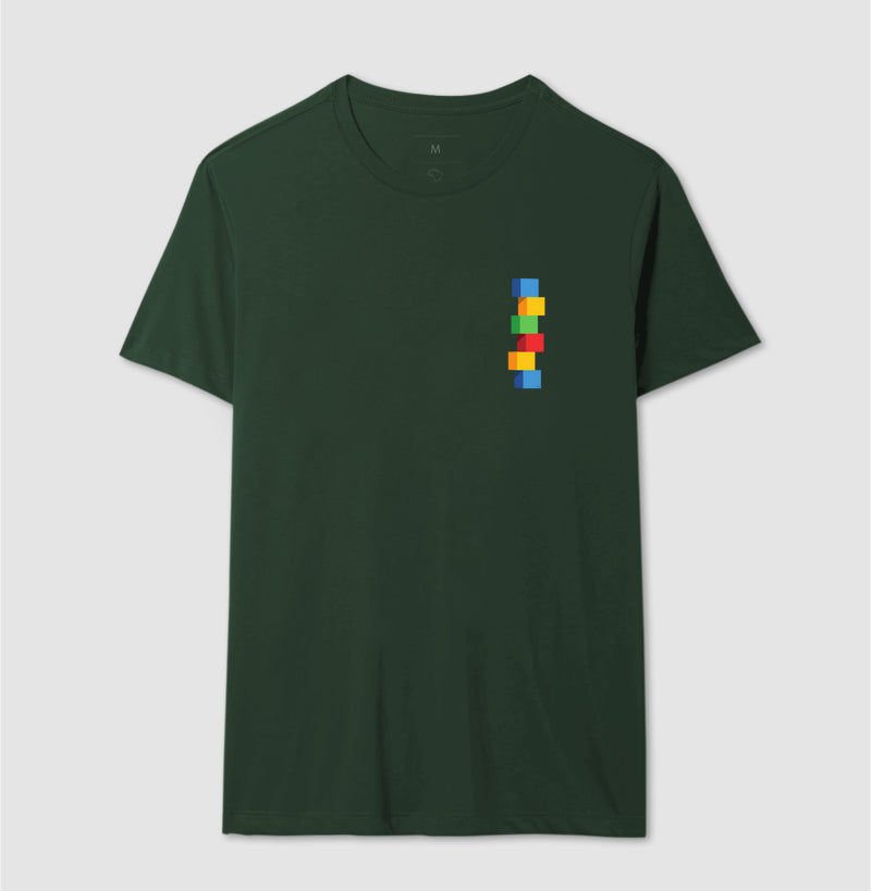 A torre de cubos - Camiseta Confort Masculina e Feminina 497146