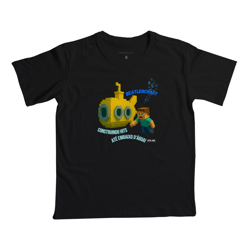 Beatlencraft no pixel- Camiseta infantil