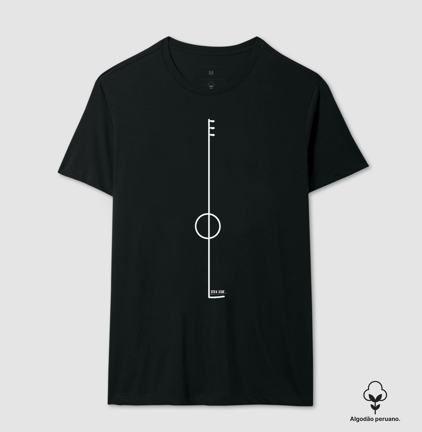 Violão básico - Camiseta e Baby Look (Algodão Peruano) M e F