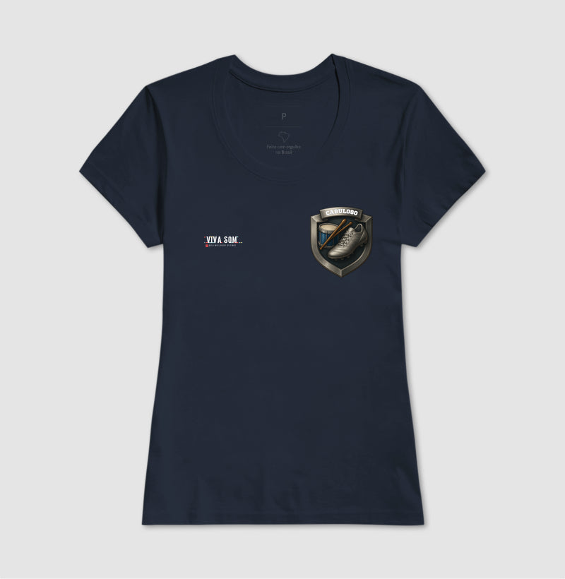 Futebol - Brasão lateral - Camiseta Masculina(clássica) e Feminina (baby look)