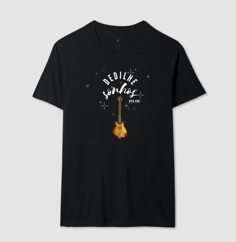 Dedilhe Sonhos - Camiseta Confort Masculina e Feminina