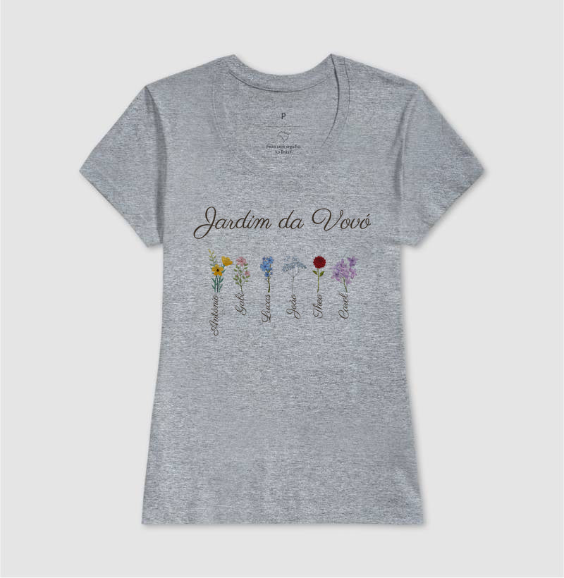 Vovó: O Jardim - Camiseta e Baby Look Confort