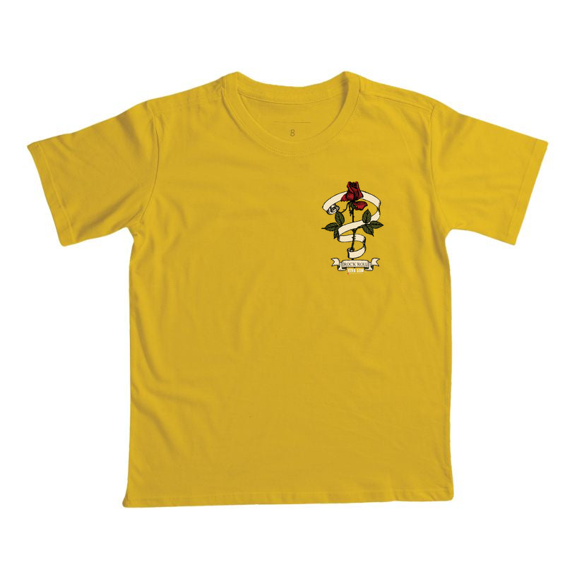 Rock Fita e Flor - Camiseta infantil