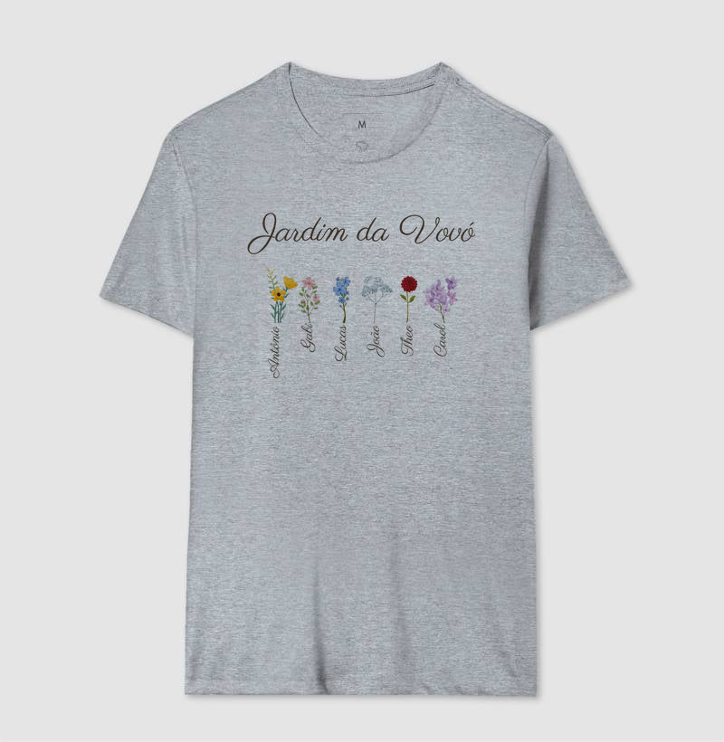 Vovó: O Jardim - Camiseta e Baby Look Confort 497146