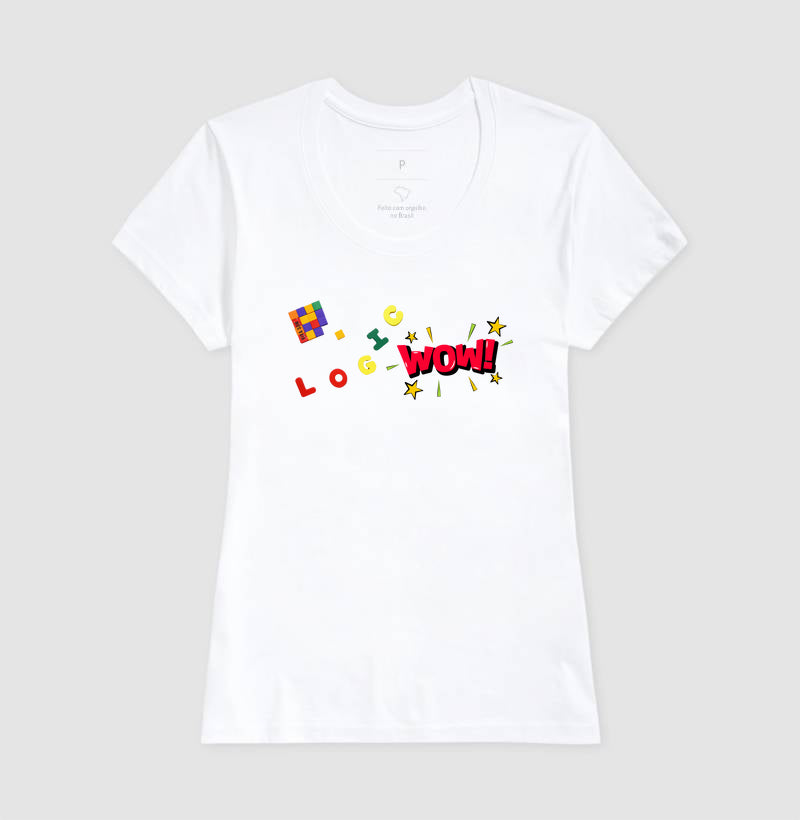 Uau! A lógica do Cubo Mágico - Camiseta Confort Masculina e Feminina