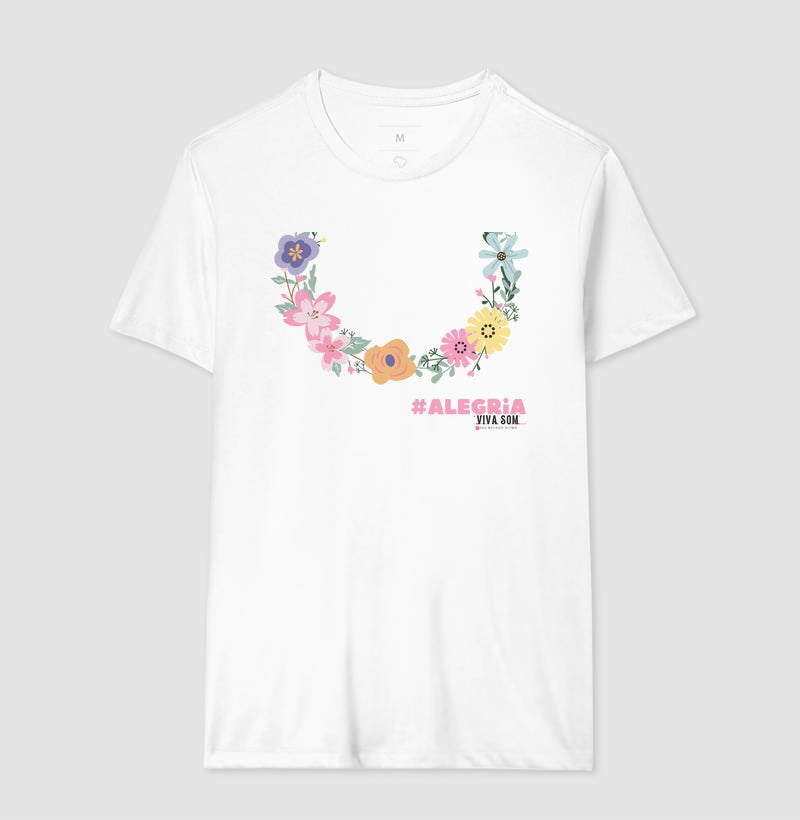 Colar de Flores - Camiseta Confort Feminina e Masculinta