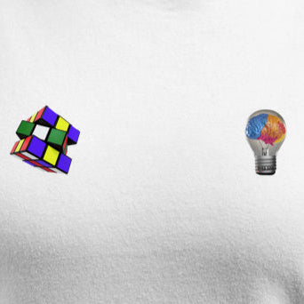 A lâmpada e o Cubo Mágico - Camiseta Confort Masculina e Feminina