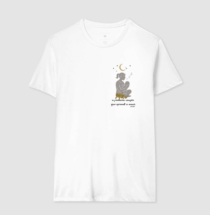Mãe: A primeira canção - lateral - Camiseta e Baby Look M e F