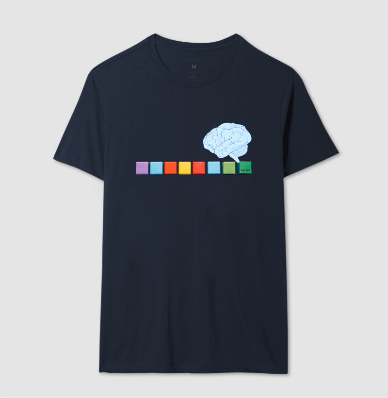 O pensamento colorido - Camiseta Confort Masculina e Feminina