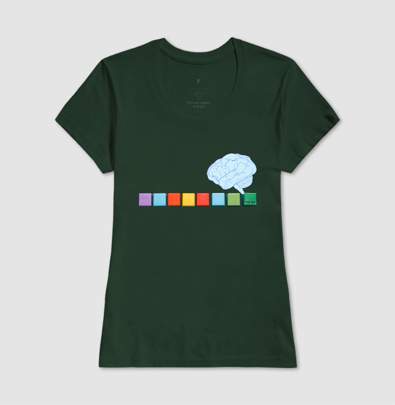 O pensamento colorido - Camiseta Confort Masculina e Feminina