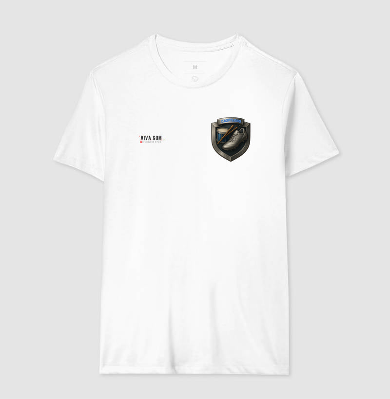 Futebol - Brasão lateral - Camiseta Masculina(clássica) e Feminina (baby look)