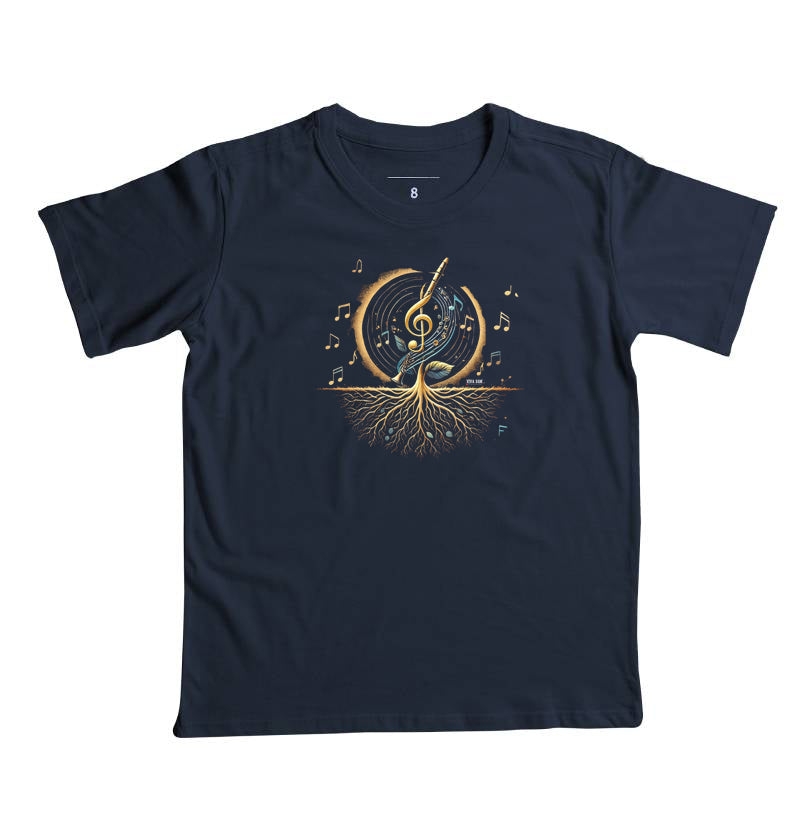 Semente Musical - Camiseta Infantil Unissex