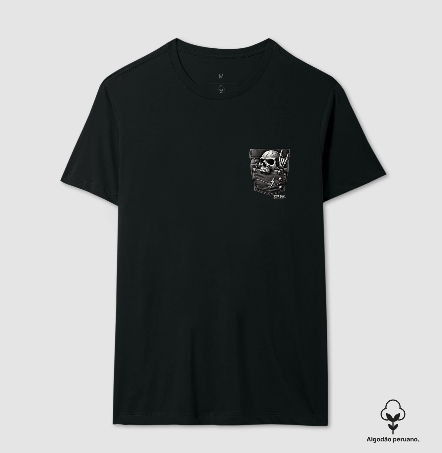Bolso rock 'n' roll - Camiseta masculina e feminina (algodão peruano)