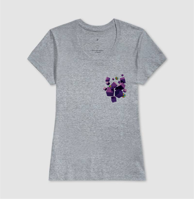 Os Cubos - Camiseta Confort Masculina e Feminina