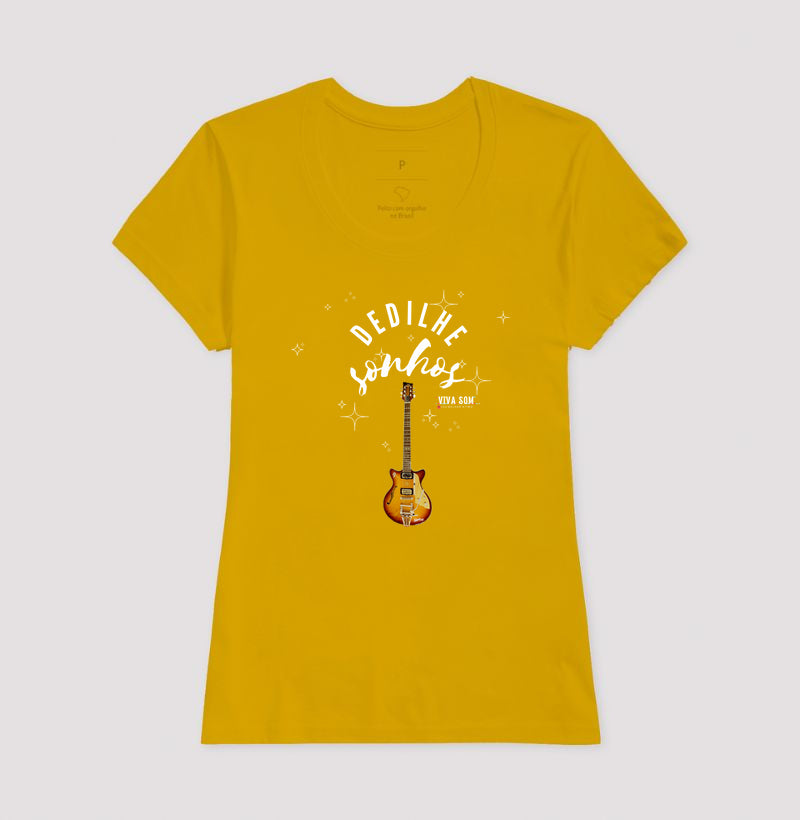 Dedilhe Sonhos - Camiseta Confort Masculina e Feminina