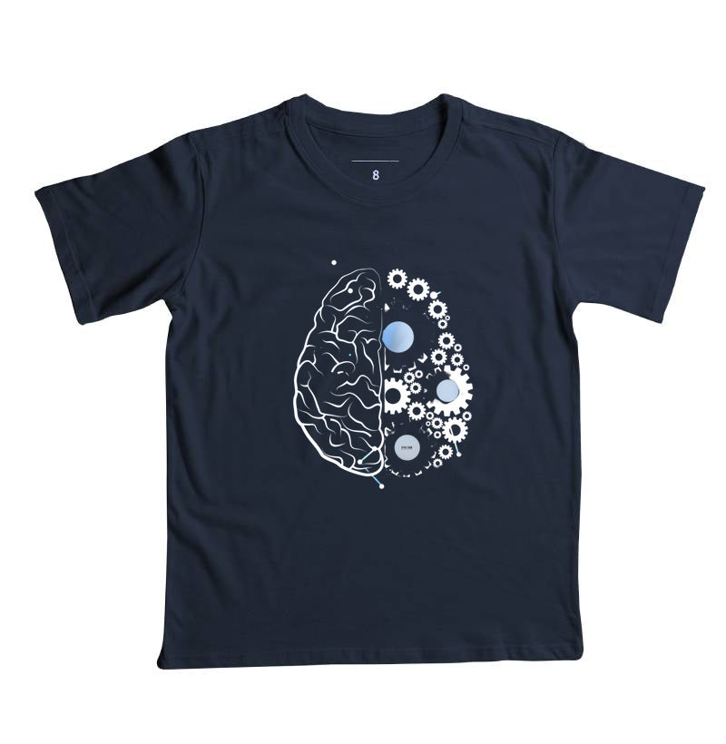 As engrenagens do cérebro - Camiseta Infantil