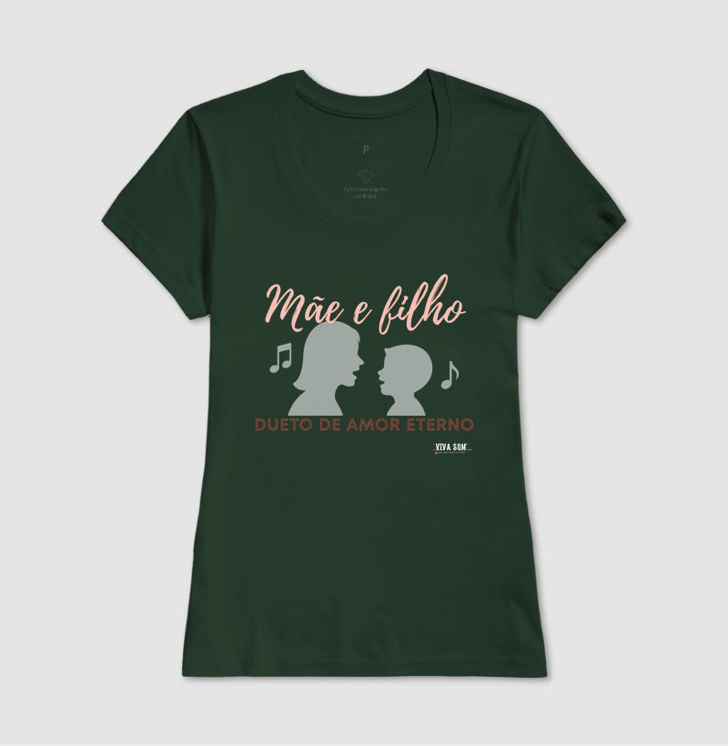 Mãe e Filho: Dueto de Amor - central - Camiseta e Baby Look Confort M e F