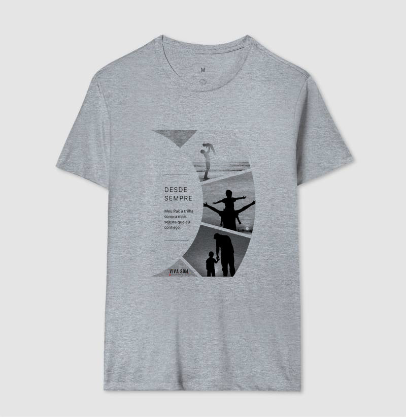 A trilha: do filho para o pai - Masculina (camiseta) e Feminina (baby look) - Confort