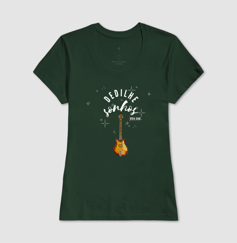 Dedilhe Sonhos - Camiseta Confort Masculina e Feminina