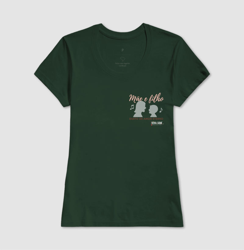 Mãe e Filho: O dueto - Lateral - Camiseta e Baby Look Confort M e F