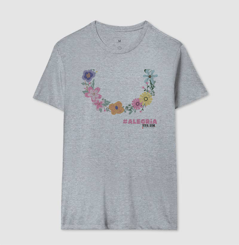Colar de Flores - Camiseta Confort Feminina e Masculinta