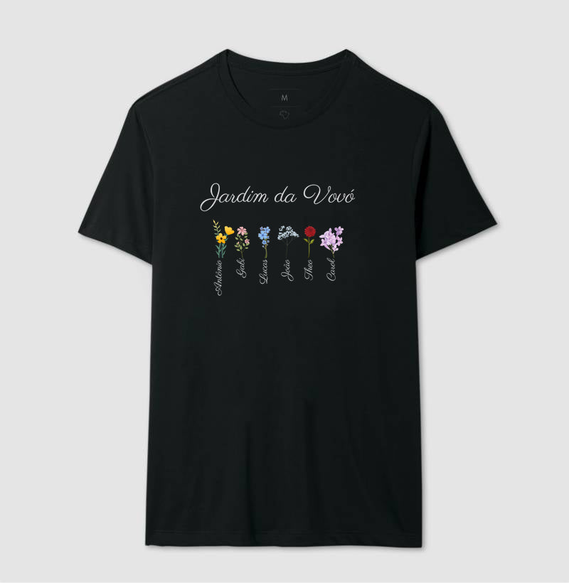 Vovó: O Jardim - Camiseta e Baby Look Confort