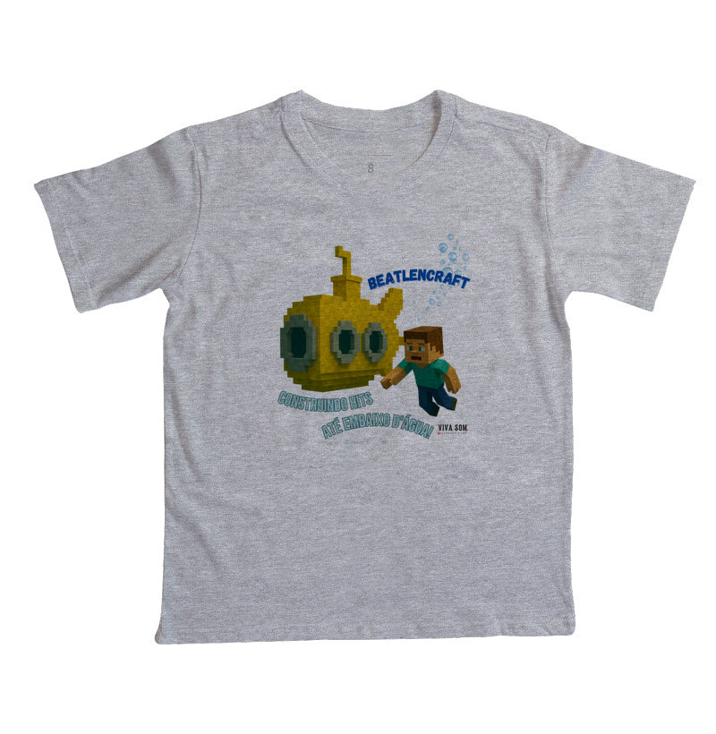 Beatlencraft no pixel- Camiseta infantil