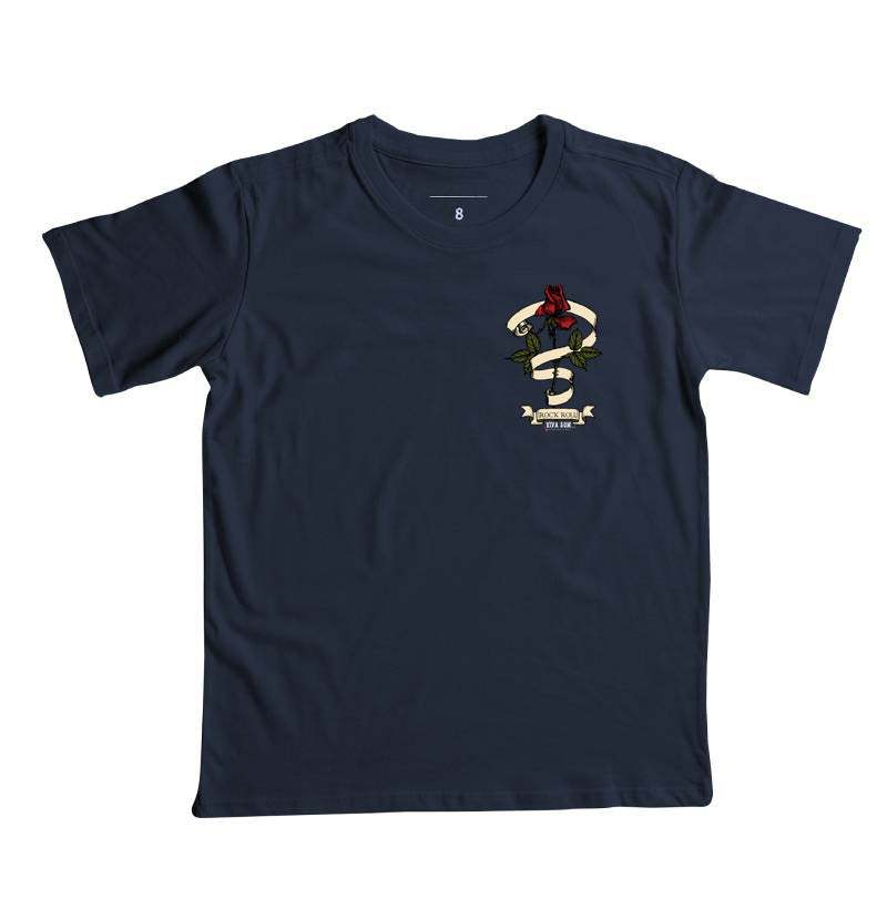Rock Fita e Flor - Camiseta infantil