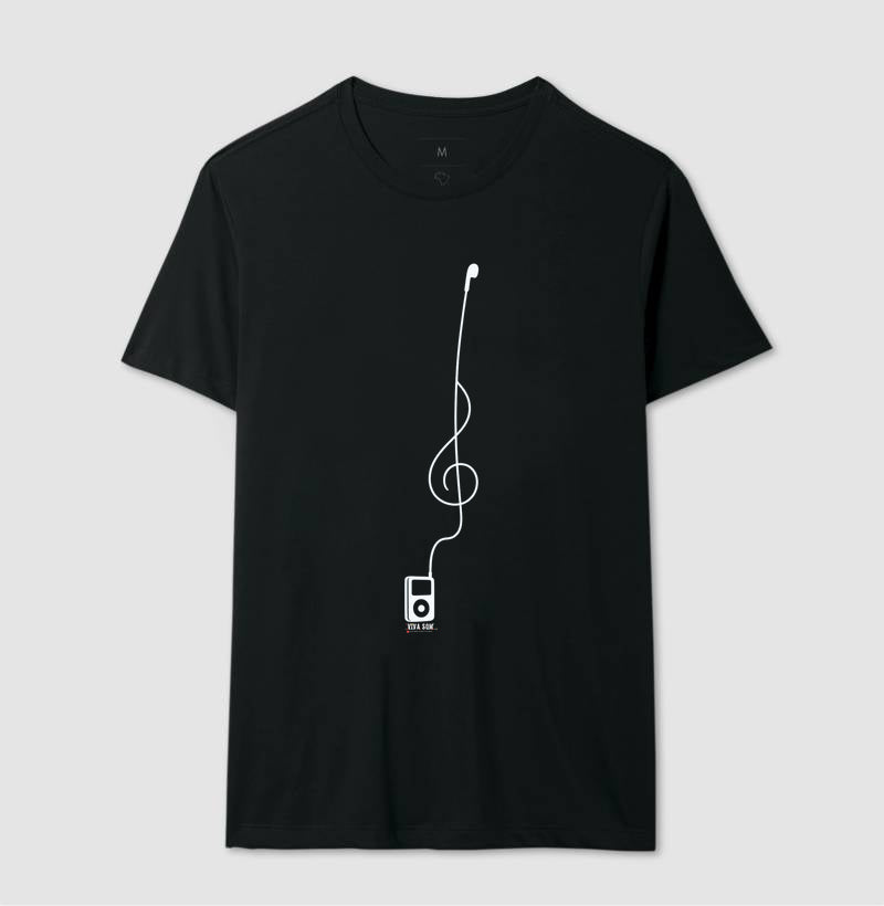 Minimalista Clave de Sol - Camiseta e Baby Look Confort Masculina e Feminina