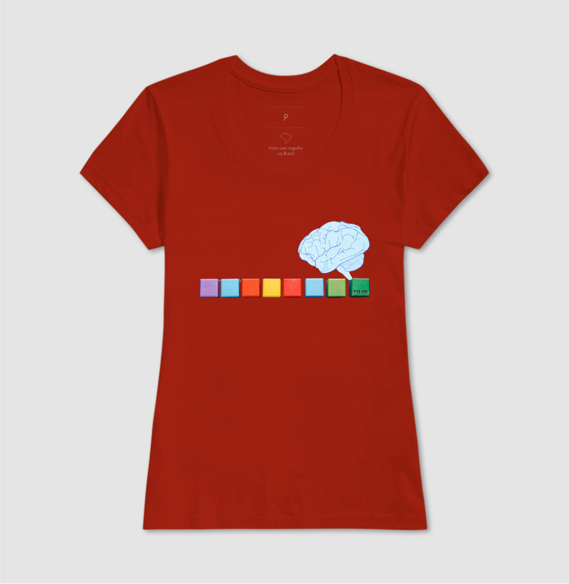 O pensamento colorido - Camiseta Confort Masculina e Feminina