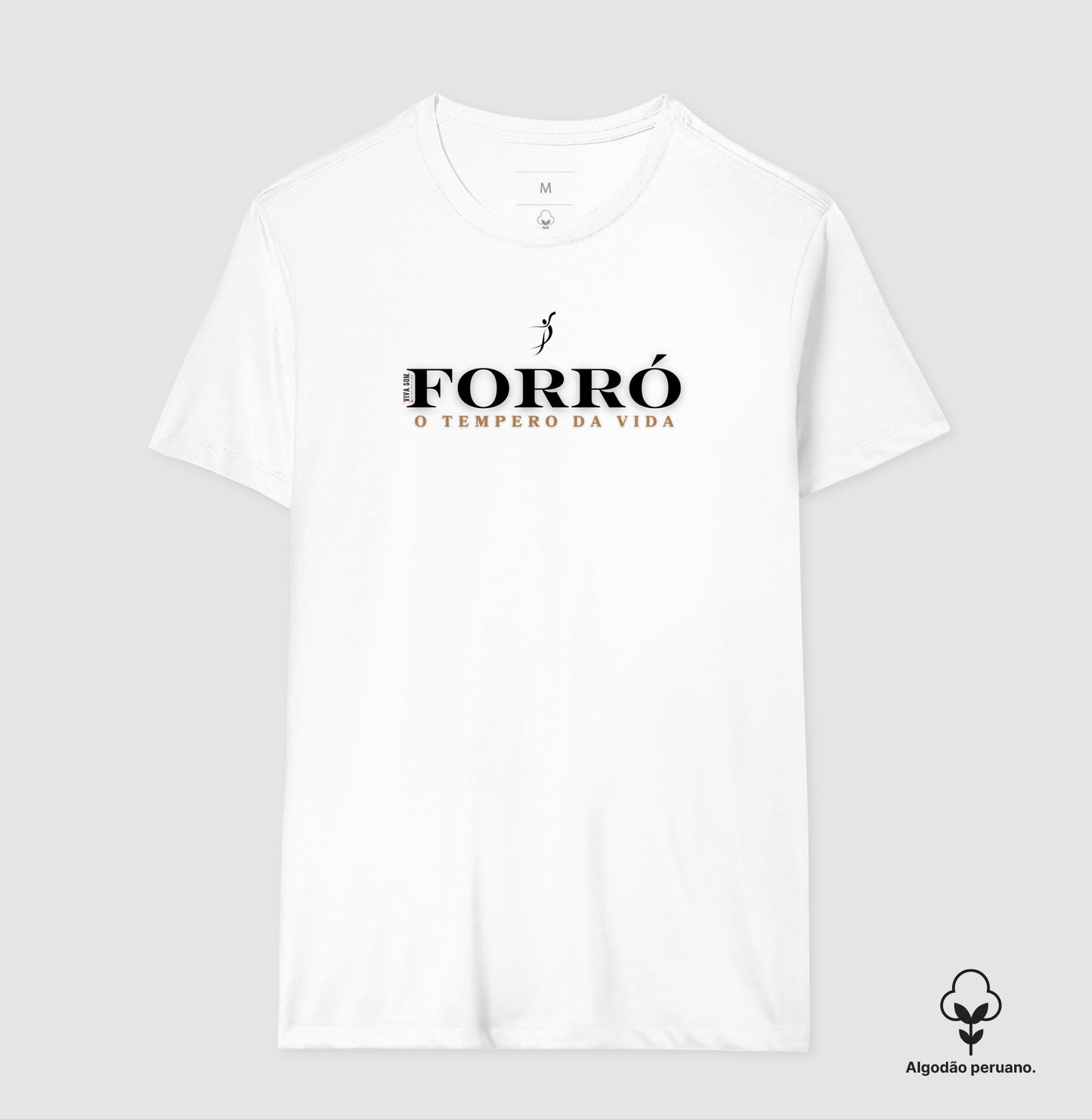 Forró - O tempero da vida - Camiseta chique Algodão Peruano masculina e feminina