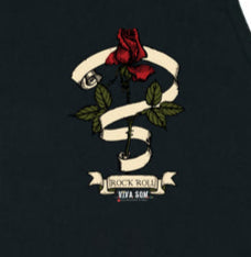 Rock: Fita e Flor - Camiseta Confort Masculina e Feminina