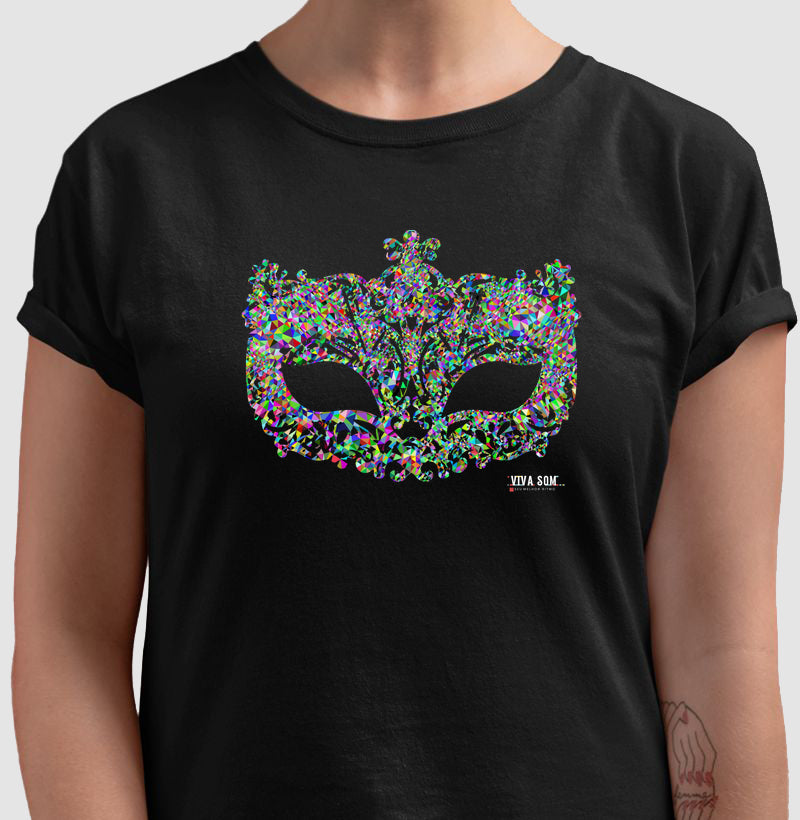 Máscara de Baile - Camiseta Confort Feminina e Masculina