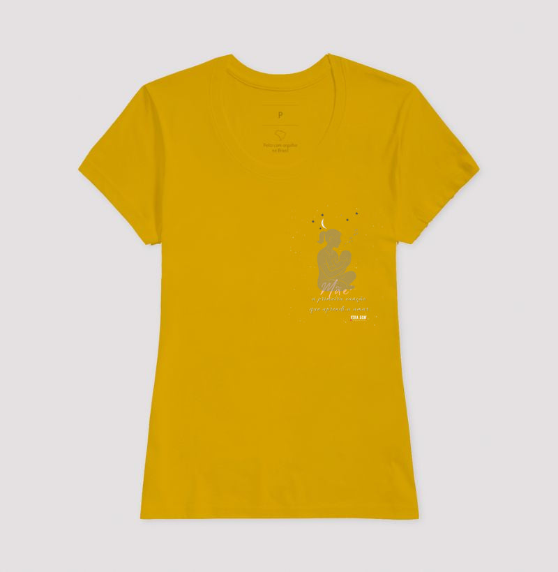 Mãe: A primeira canção - lateral - Camiseta e Baby Look M e F