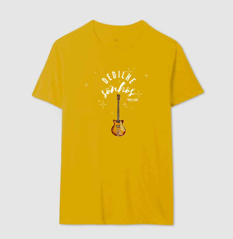 Dedilhe Sonhos - Camiseta Confort Masculina e Feminina