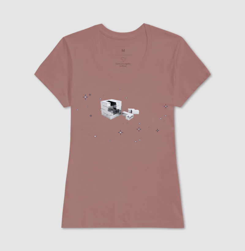 O brilho do cubo mágico - Camiseta Confort Masculina e Feminina