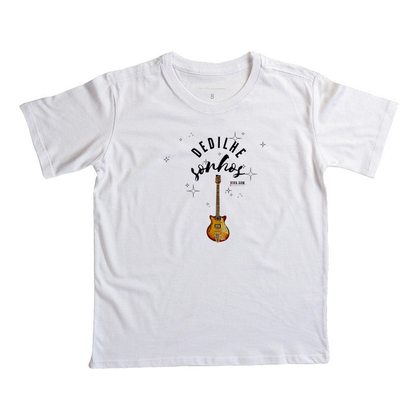 Dedilhe Sonhos - Camiseta Infantil Unissex 497146
