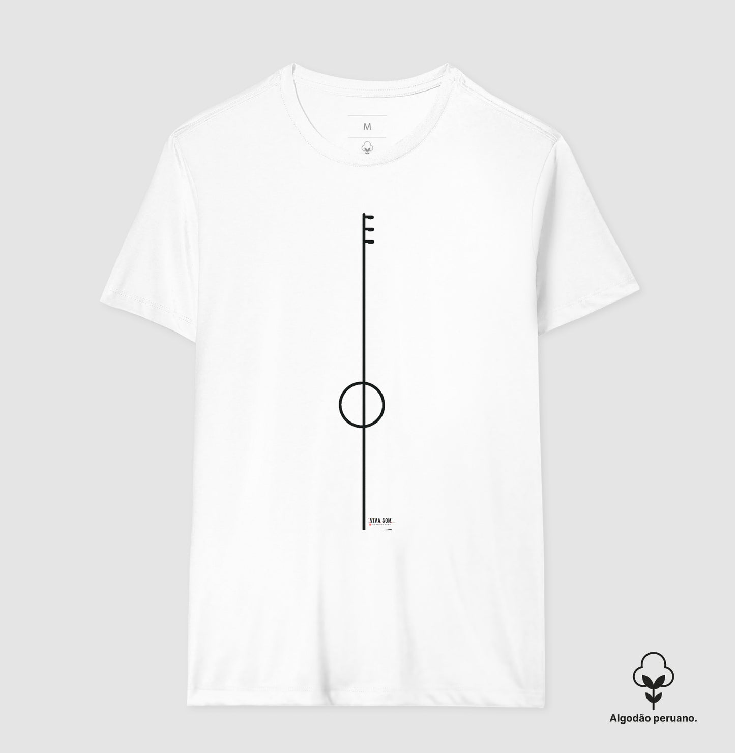 Violão básico - Camiseta e Baby Look (Algodão Peruano) M e F