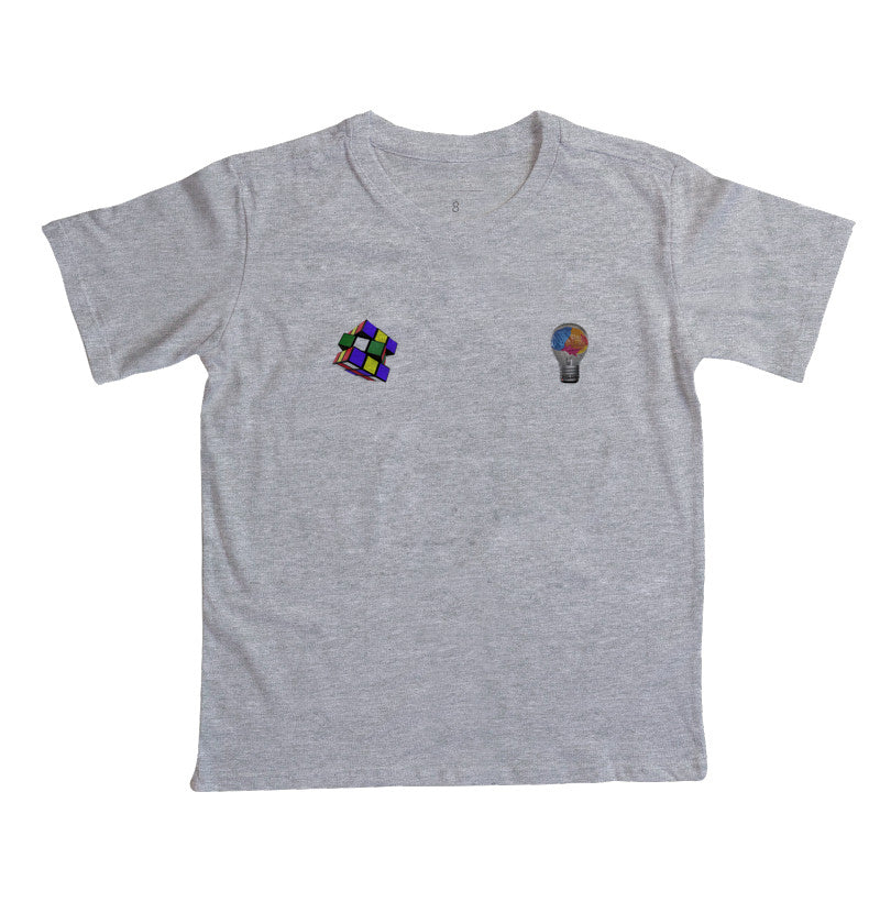 A lâmpada e o Cubo Mágico - Camiseta Infantil