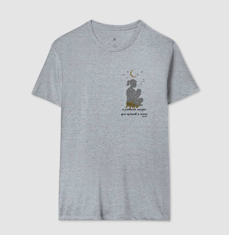 Mãe: A primeira canção - lateral - Camiseta e Baby Look M e F