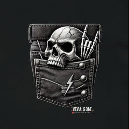 Bolso rock 'n' roll - Camiseta masculina e feminina (algodão peruano)