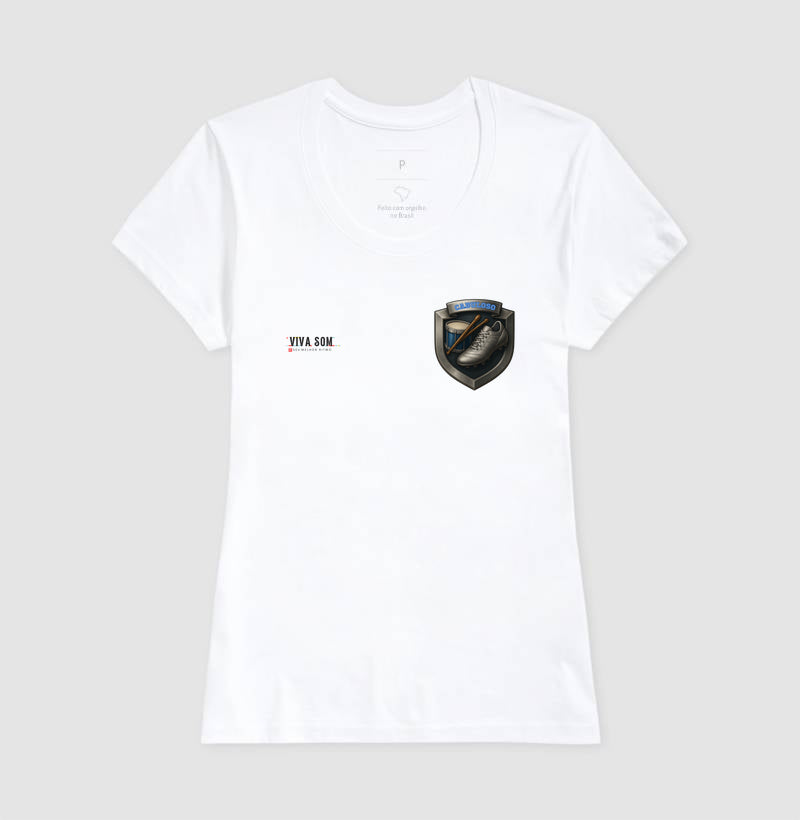 Futebol - Brasão lateral - Camiseta Masculina(clássica) e Feminina (baby look)