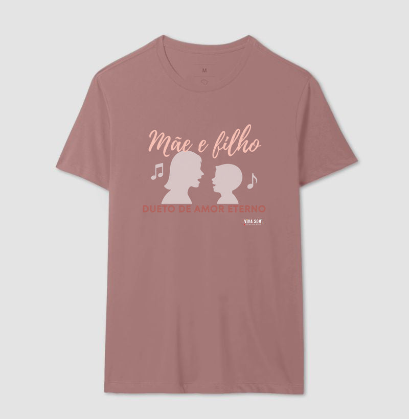 Mãe e Filho: Dueto de Amor - central - Camiseta e Baby Look Confort M e F