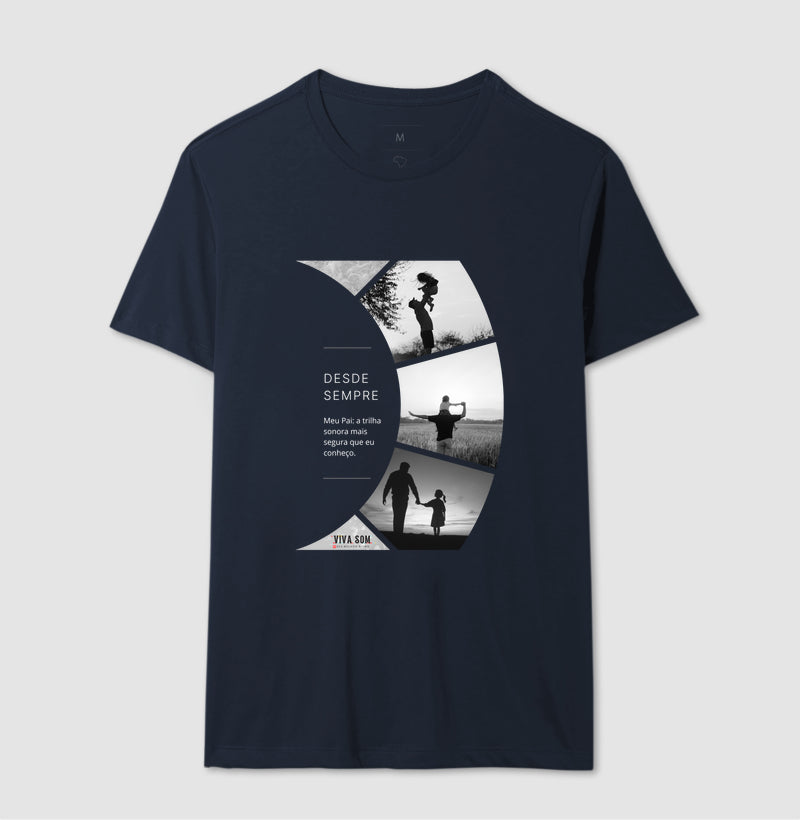 A trilha: da filha para o pai - Camiseta Masculina e feminina (baby look) - Confort