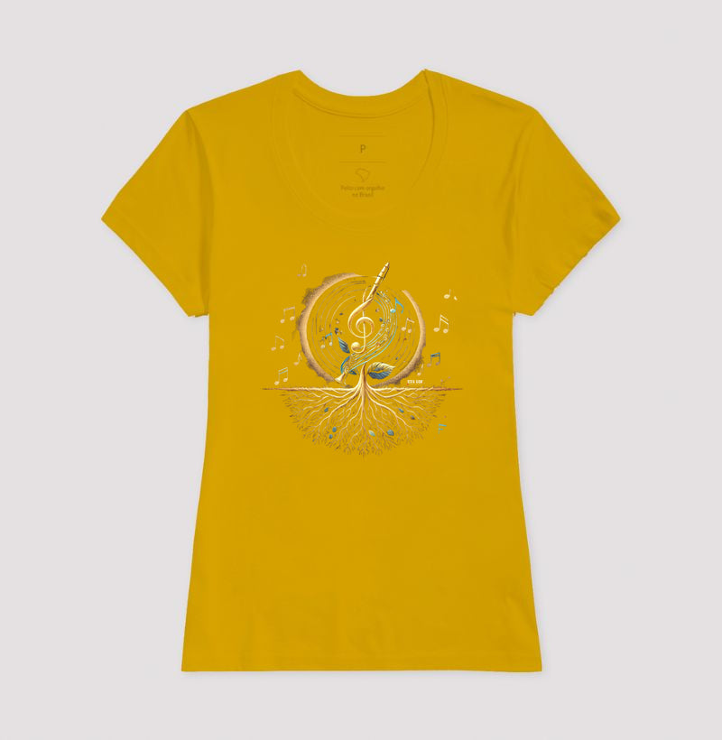 Semente Musical - Camiseta confort masculina e feminina