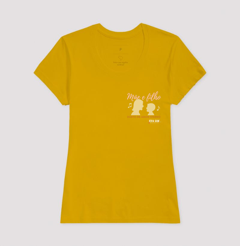 Mãe e Filho: O dueto - Lateral - Camiseta e Baby Look Confort M e F