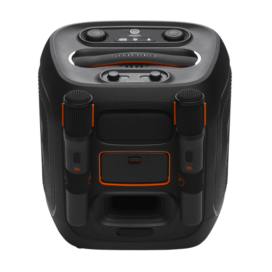 Karaokê JBL – Caixa de Som Portátil com Dois Microfones