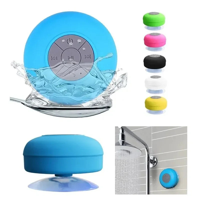 Caixa de Som Bluetooth Portátil AQUABOOM Ventosa à Prova d’Água
