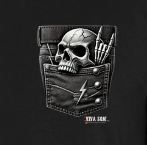 Rock: Bolso da Caveira - Body Baby Unissex